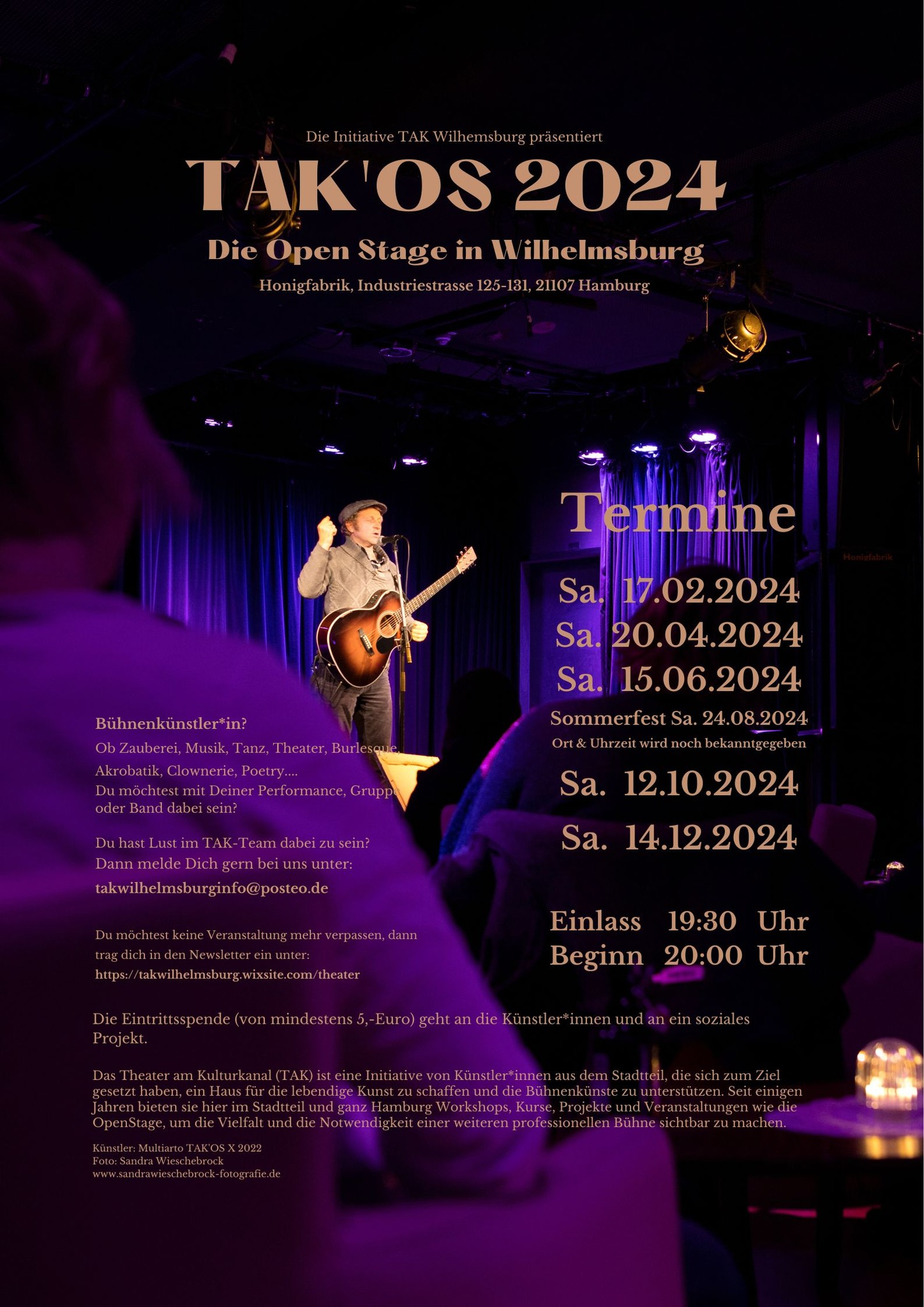 Honigfabrik - TAK Open Stage (mit Anmeldung, Wilhelmsburg)