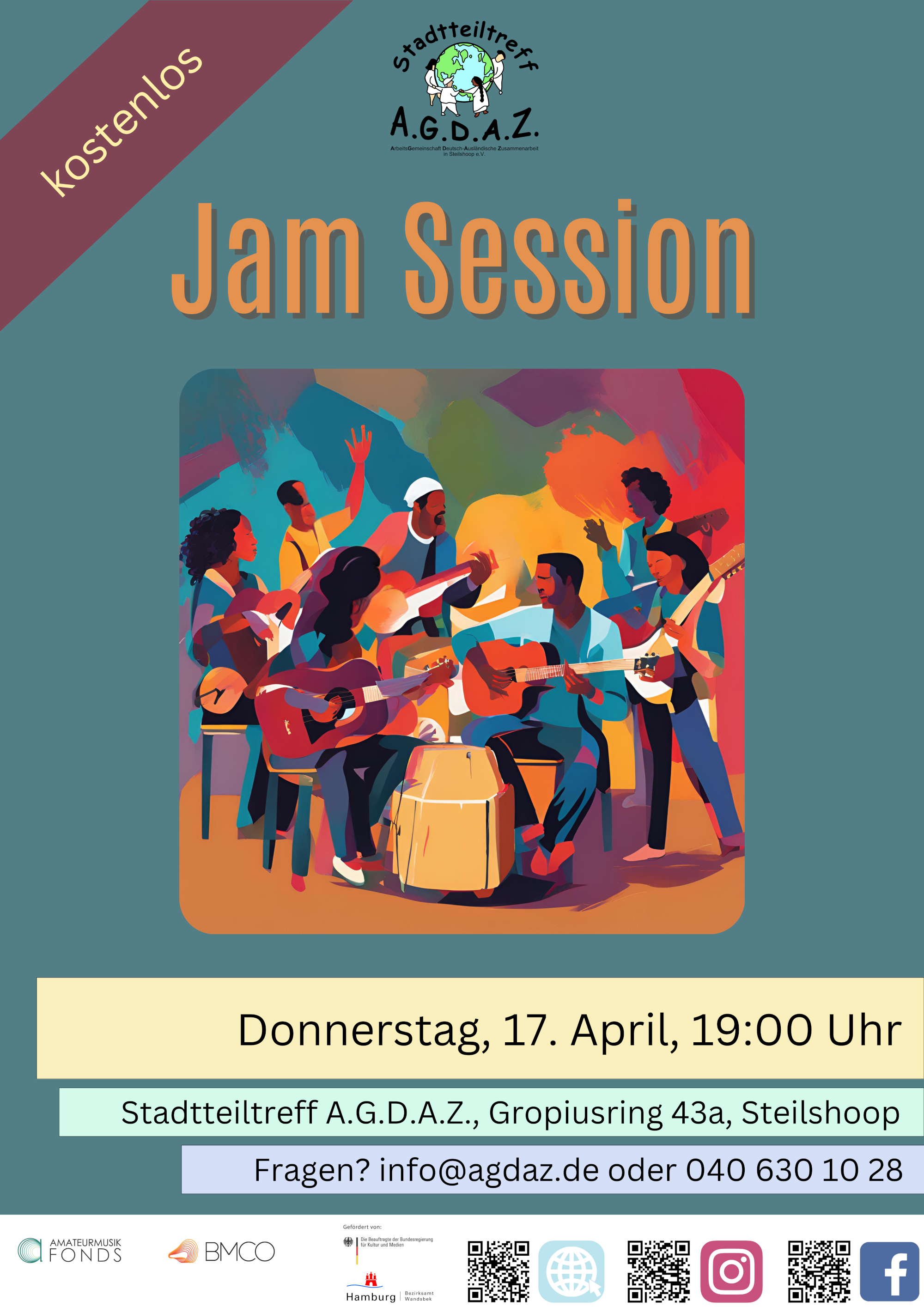 Stadtteiltreff A.G.D.A.Z. - Jam Session (Steilshoop)